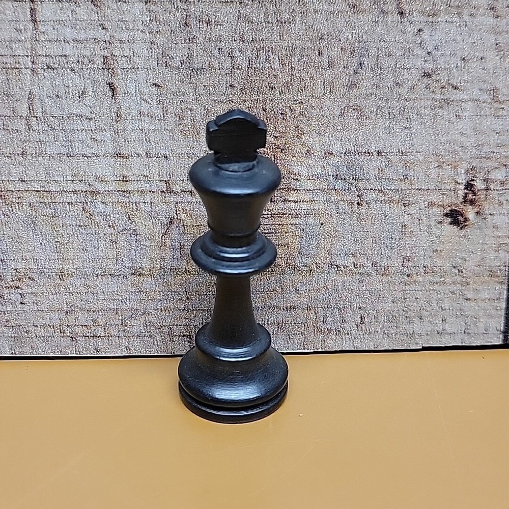 BLACK KING PIECE ~ Vintage Fidelity Electronics Chess Challenger REPLACEMENT